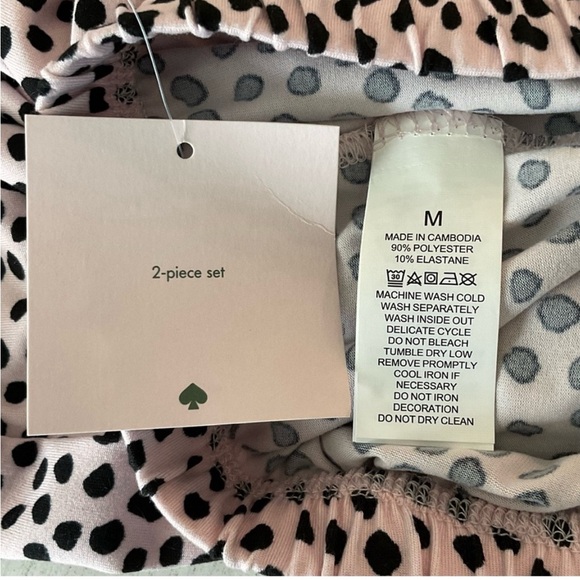 KATE SPADE NEW YORK Two-Piece Polka-Dot Pajama Set - Picture 14 of 15